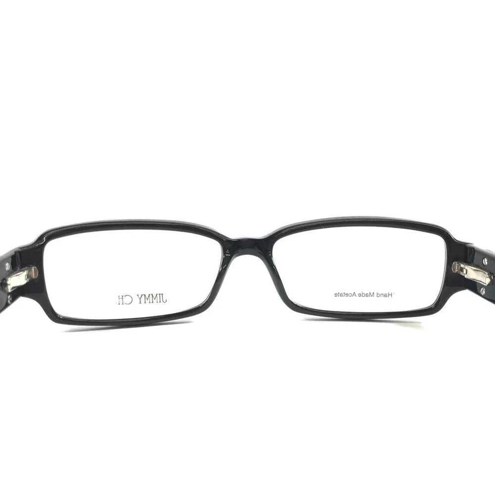 Jimmy Choo Eyeglasses Frames JC10 0807 Black Silver Snakeskin Full Rim 54-15-135
